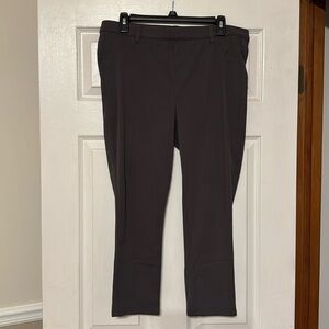 Soft elastic waist cotton capris